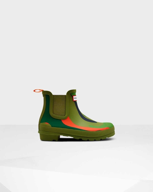 Chelsea Cizmy Hunter Original Rockpool Camo Damske Zelene | IXQZ-91327
