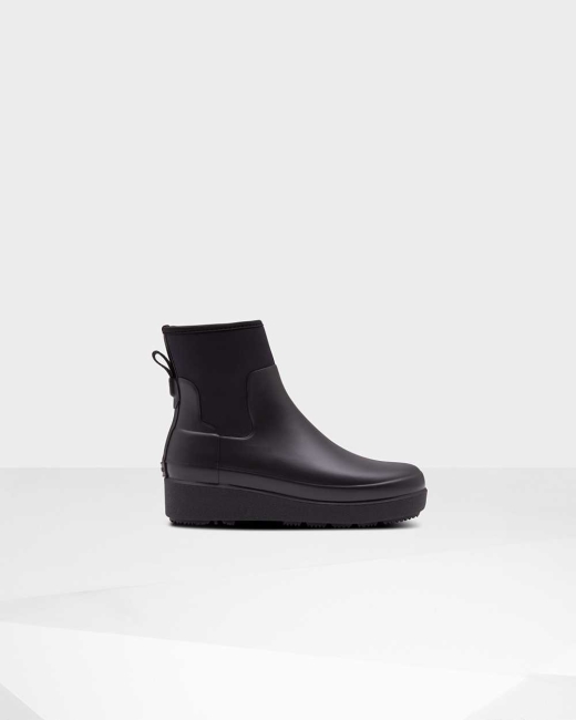 Chelsea Cizmy Hunter Refined Slim Fit Neoprene Creeper Damske Čierne | LIGV-59170