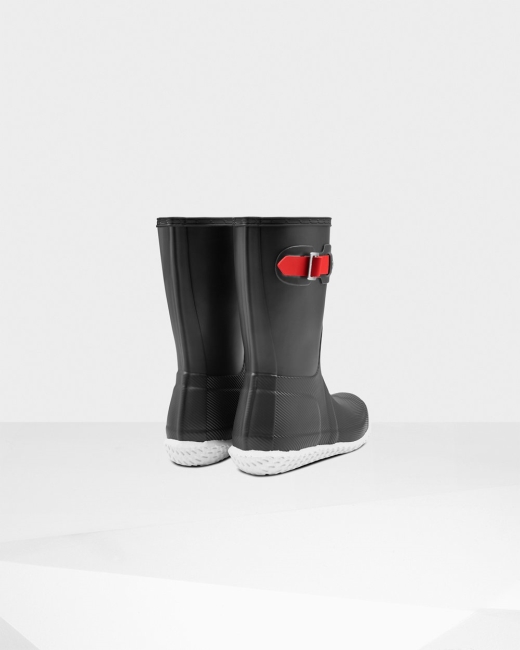Gumaky Hunter Original Balerinky Heel Calendar Sole Kratke Damske Čierne / Červené | EMHF-23601