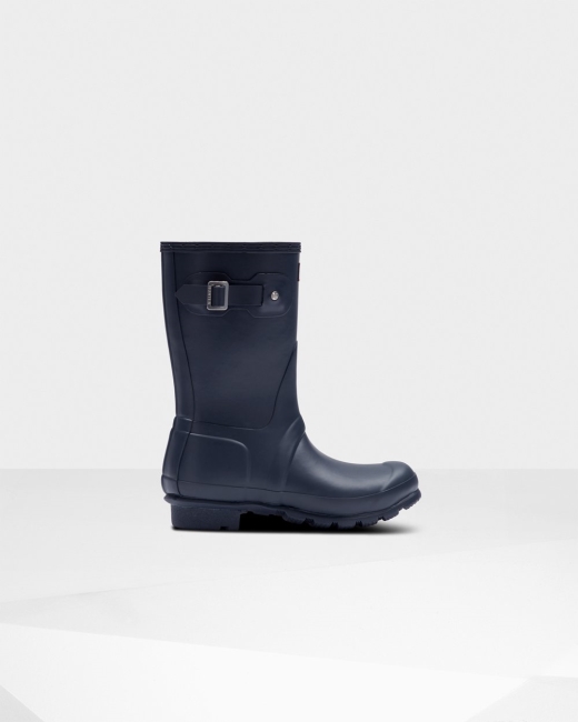 Gumaky Hunter Original Insulated Kratke Damske Námornícka Modrá | SUDC-43802