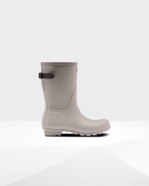 Gumaky Hunter Original Kratke Back Wellington Adjustable Damske Siva | XUZQ-61372