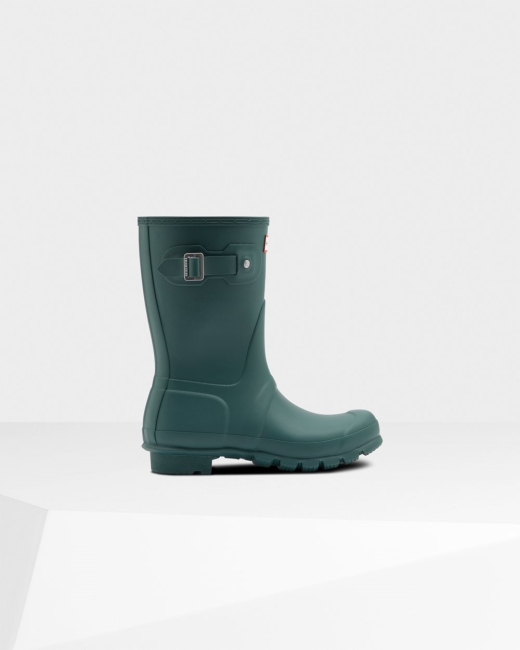 Gumaky Hunter Original Kratke Damske Zelene | APCV-75102