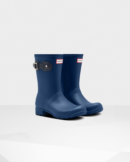 Gumaky Hunter Original Tour Foldable Kratke Damske Námornícka Modrá | LZYF-05482
