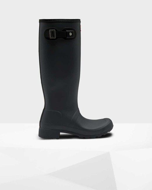 Gumaky Hunter Original Tour Foldable Wellington Vysoke Damske Čierne | JACS-54276