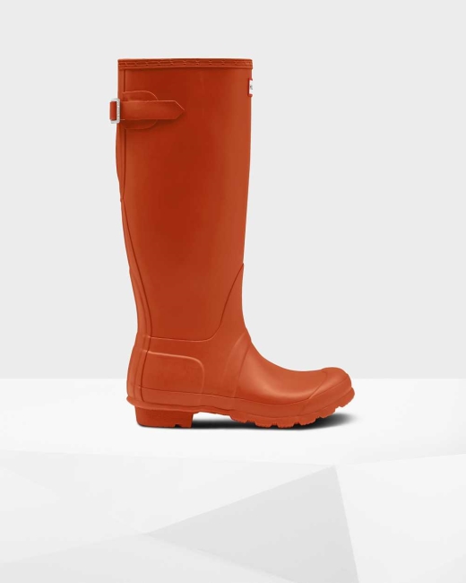 Gumaky Hunter Original Vysoke Back Wellington Adjustable Damske Červené | FVQT-63042