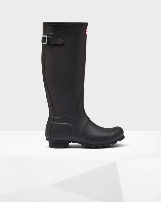 Gumaky Hunter Original Vysoke Back Wellington Adjustable Damske Čierne | GLNF-31687