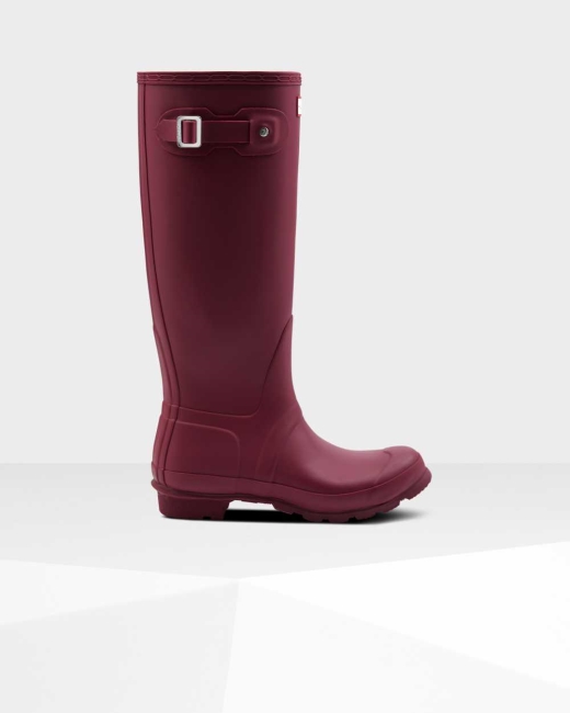 Gumaky Hunter Original Wellington Vysoke Damske Červené | ITHJ-54397