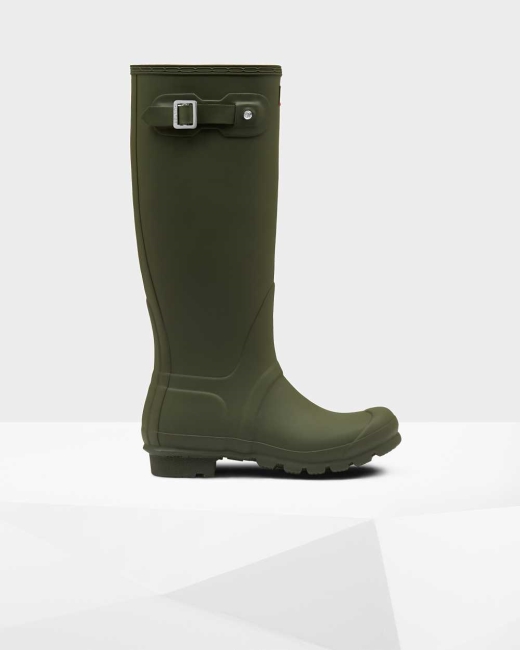 Gumaky Hunter Original Wellington Vysoke Damske Zelene | YWBK-40825