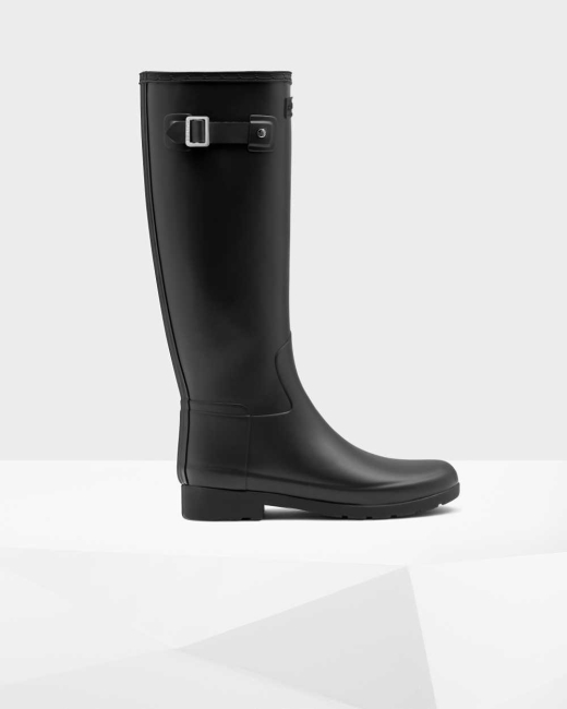 Gumaky Hunter Refined Slim Fit Wellington Vysoke Damske Čierne | KITL-68359