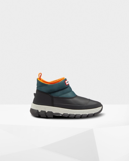Snehule Hunter Original Insulated Ankle Damske Zelene / Siva | OPDA-04296