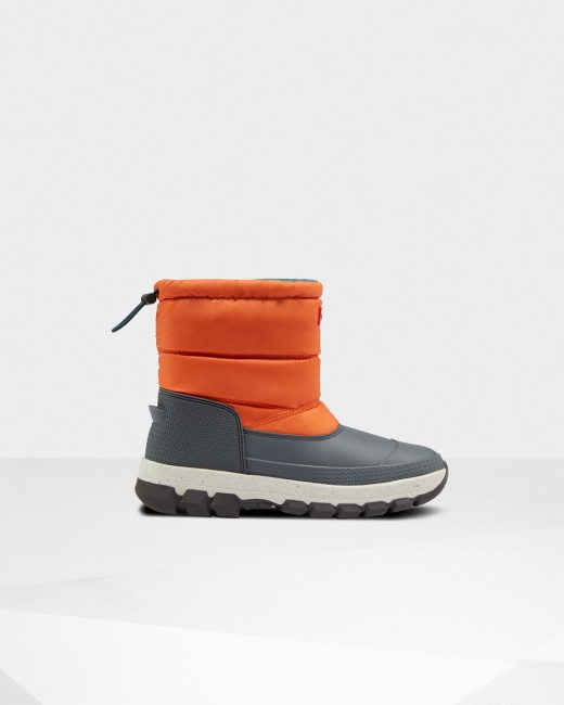 Snehule Hunter Original Insulated Kratke Damske Oranžové | ZYUX-50163