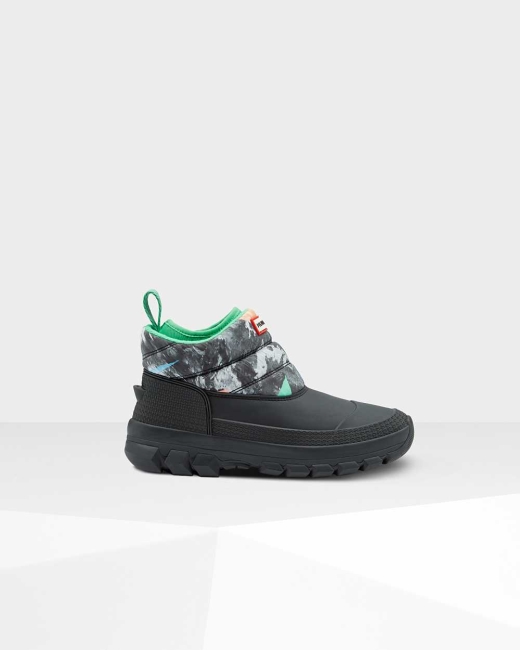 Snehule Hunter Original Printed Insulated Ankle Damske Čierne | HMXR-78924